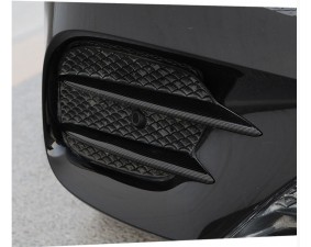 Хром накладки на передний бампер Mercedes-Benz E-Класс W213 2016+ Карбон
